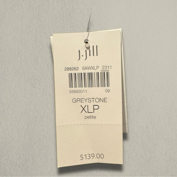 J. JiLL SLEEVELESS EMBELLISHED NECKLINE DRESS - Picture 3 of 4